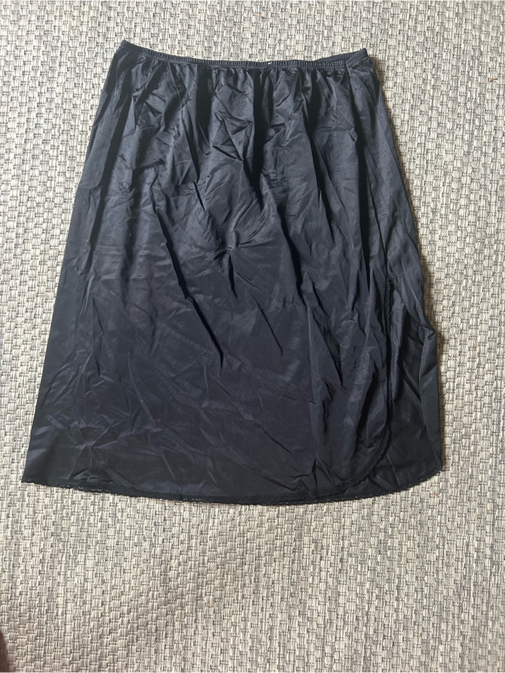 Black Women’s Stretch Skirt Slip - Versatile Layering Piece